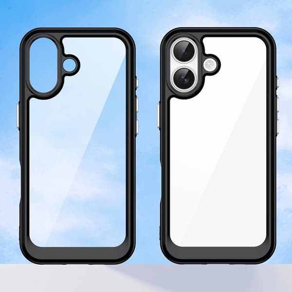 Mobilcover til iPhone 17 Outer Space - Sort/Transparent