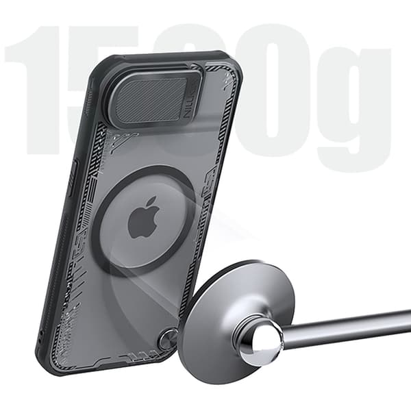 Nillkin Telefontaske til iPhone 16e MagSafe Iceblade Prop - Sort