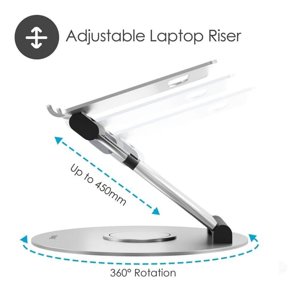 DESIRE2 Datorstöd Sit-Stand Supreme 360 Aluminium