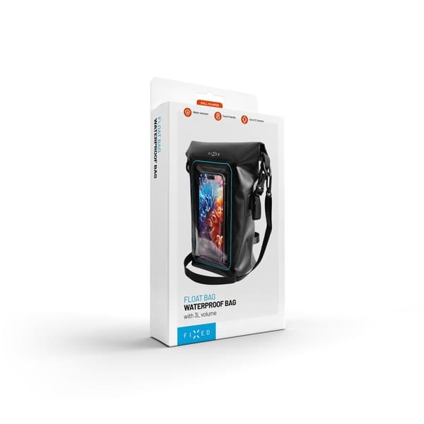 FIXED Vattentät Smartphone Float Bag 3L Svart