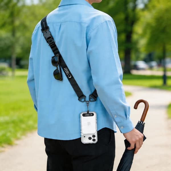 Tech-Protect Mobilrem Crossbody C9S - Sort