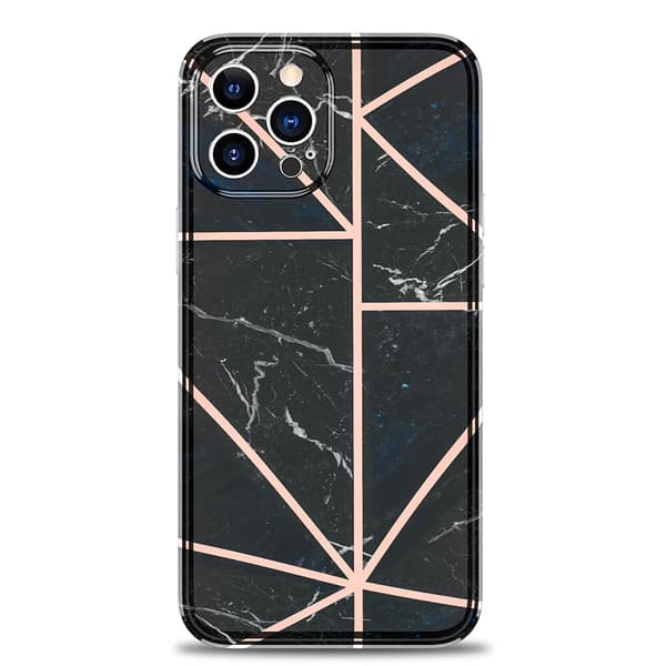 BOOM - Grid iPhone 12 Pro Max Cover - Sort Marmor