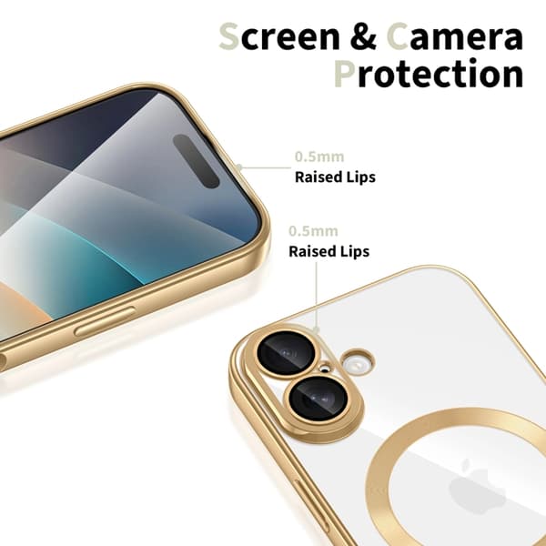 Tech-Protect telefontaske til iPhone 17 Magsafe Flex - skinnende guld