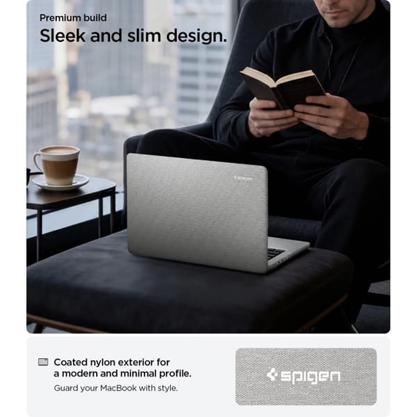 Spigen Cover Til Macbook Pro 14\" Urban Fit - Heather Grå