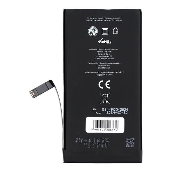Blå stjerne iPhone 14 PLUS batteri HQ 4325 mAh