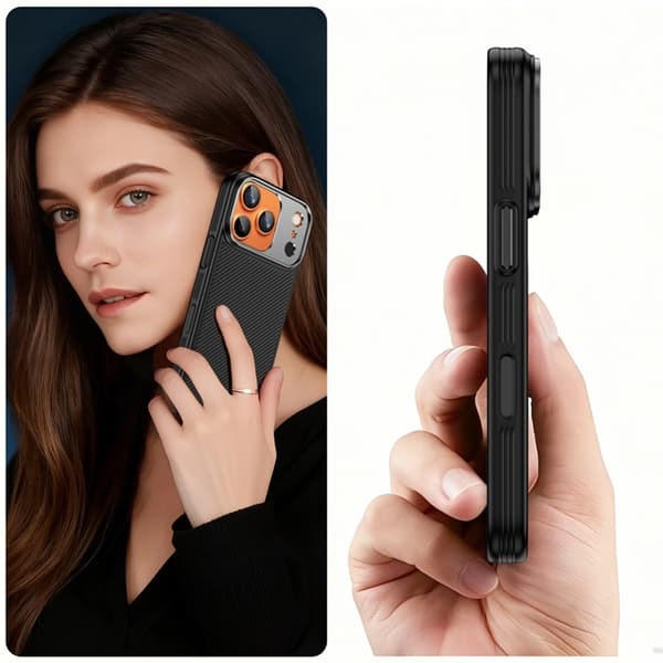 Tech-Protect Telefontaske til iPhone 17 Pro Magsafe Kevlar Aramid - Sort