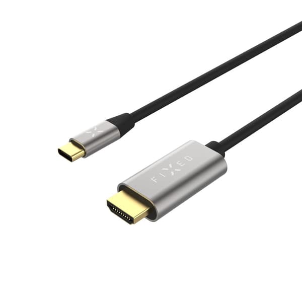 FIXED USB-C / HDMI 4K/60 Hz USB 3.1 Gen2 kabel 2m Sort