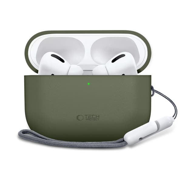 Tech-Protect Apple Airpods Pro 3 Etui Silikone - Olivengrøn