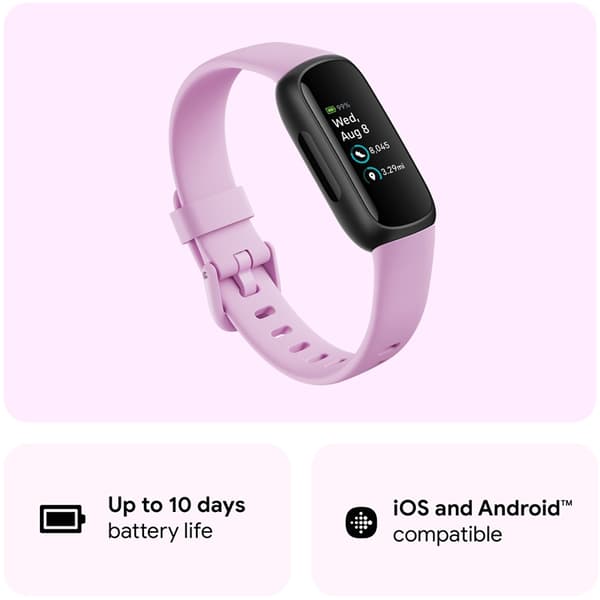 FITBIT Inspire 3. Black/Lilac Bliss