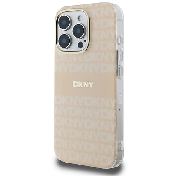 DKNY Matkapuhelimen kuori iPhone 16 Pro MagSafe Repeat Texture Pattern - Ruusu