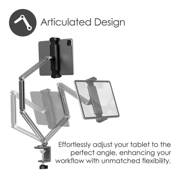 DESIRE2 Flex Arm Tablet-fäste för 12,9" Silver