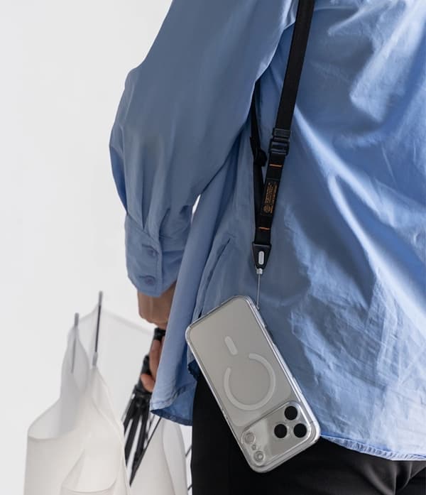 Ringke Mobilrem Crossbody Lanyard - Sort