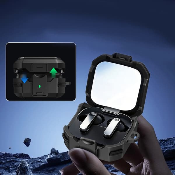 Tech-Protect Cover Til Galaxy Buds 4/4 Pro Magsafe Carbonox - Sort