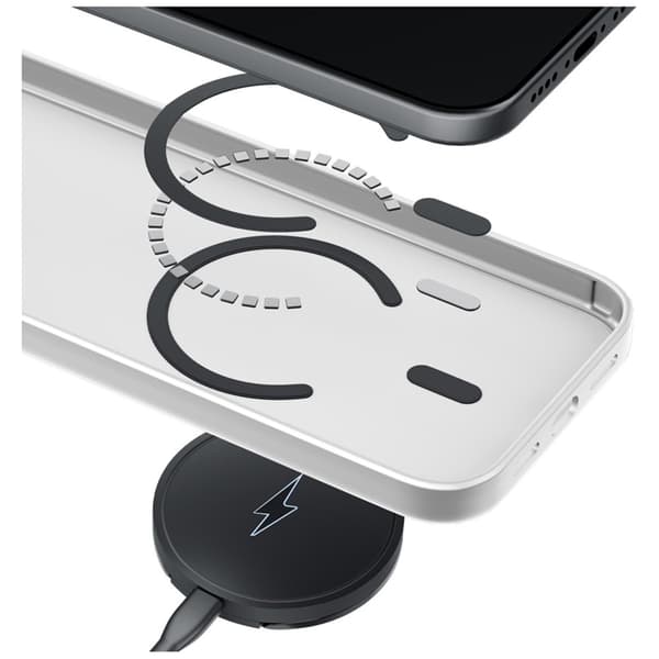 3MK Mobilskal För iPhone 17 Magsafe Smoke - Vit