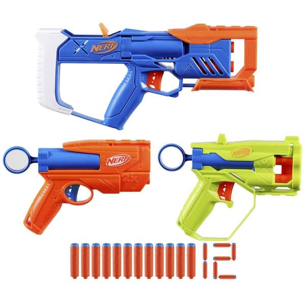 NERF N-serie tredobbelt actionpakke