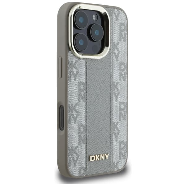 DKNY Mobilskal till iPhone 16 Pro Max MagSafe Checkered Pattern - Beige