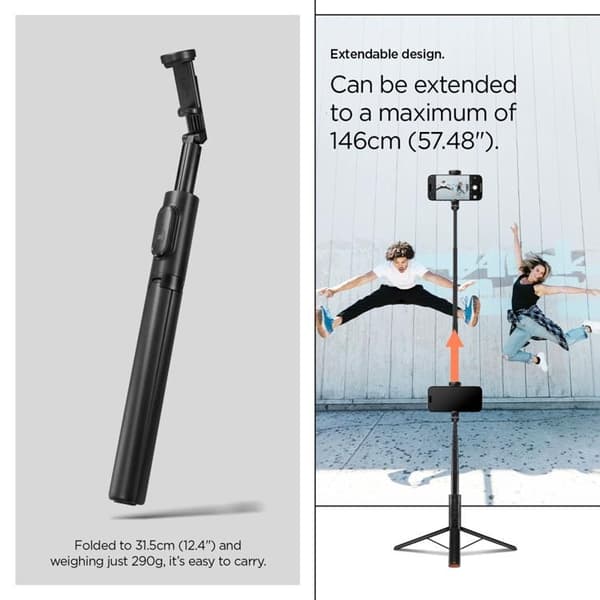 Spigen Selfiestick Tripod Bluetooth S541W - Svart
