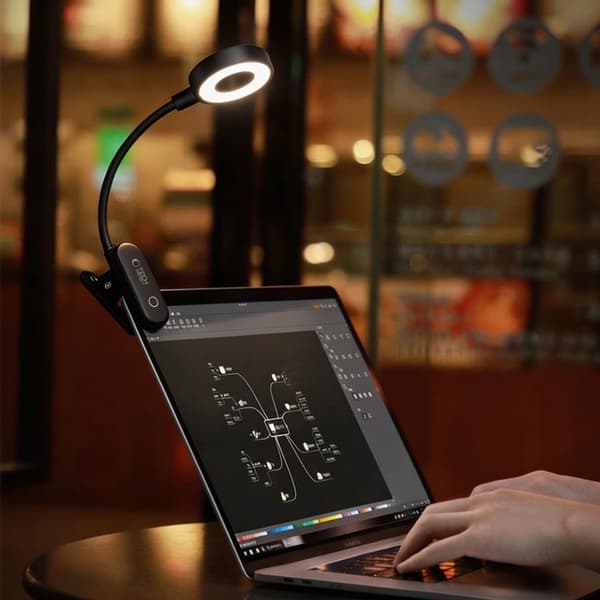 Tech-Protect Läslampa Clip LL100 - Svart