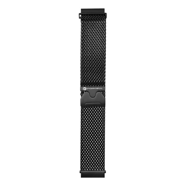 Forcell Galaxy Watch 20mm Armbånd Magnetisk Stål - Sort