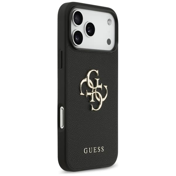 Guess Telefontaske til iPhone 17 Pro Max Kornet Klassisk Logo - Sort