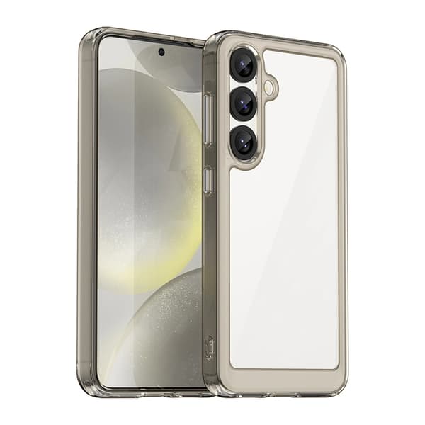 Telefontaske til Galaxy S25 Edge Outer Space - Gennemsigtig/Sort