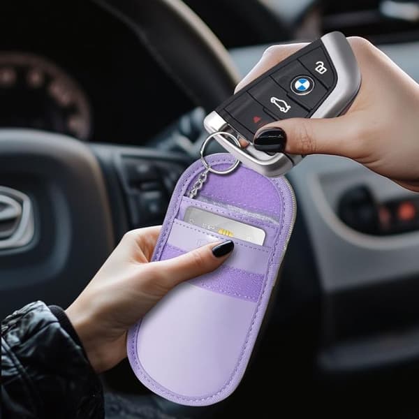 Tech-Protect RFID-blokerende nøgleetui til nøglefri bilnøgle - Lavendel