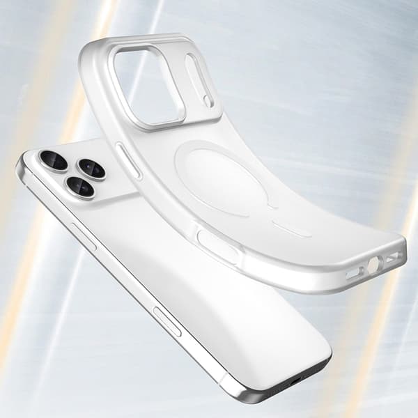 Mobilskal till iPhone 17 Pro MagSafe Abrasive - Matte Vit