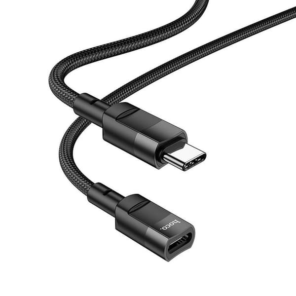 HOCO USB-C - USB-C 3A Kabel 1.2m U107 forlænger - Sort