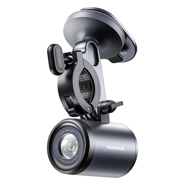 Baseus Universal IP68 LED-puhelinpidike 2-in-1-lampulla 3000mAh PrimeTrip - Harmaa