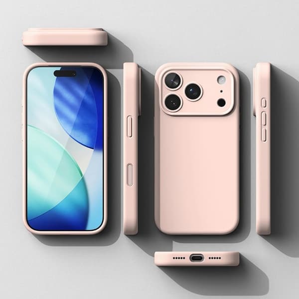 Ringke Telefontaske til iPhone 17 Pro Magsafe Magnetisk Silikone - Lyserød