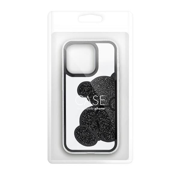 Telefontaske til iPhone 15 Pro Bamse - Sort