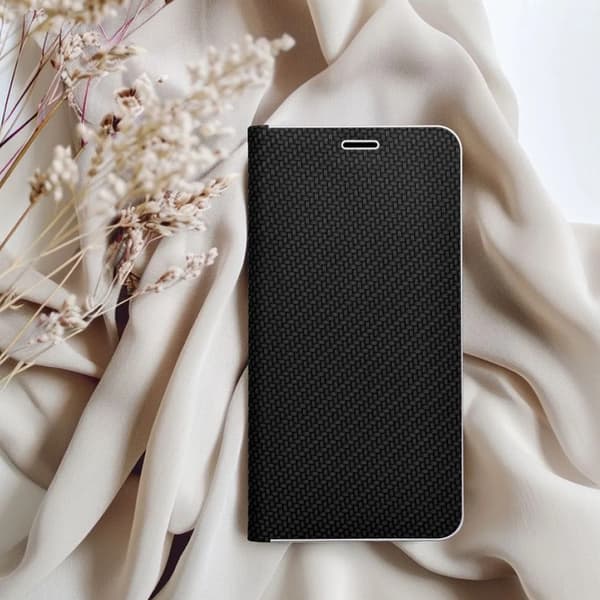 iPhone 17 Pro Max Plånboksfodral Luna Carbon - Svart