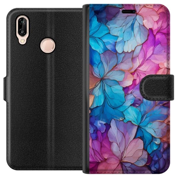 Pung taske til Huawei P20 lite med Magic