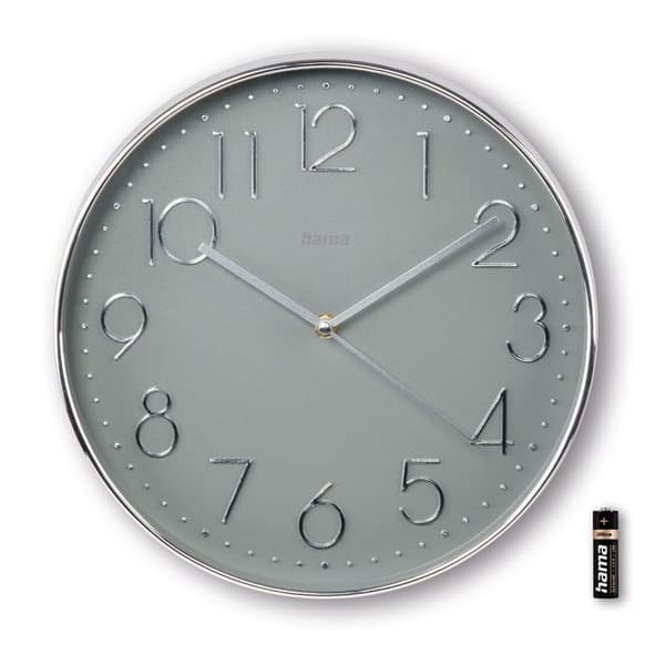 HAMA Väggklocka Corsica Silver 30cm