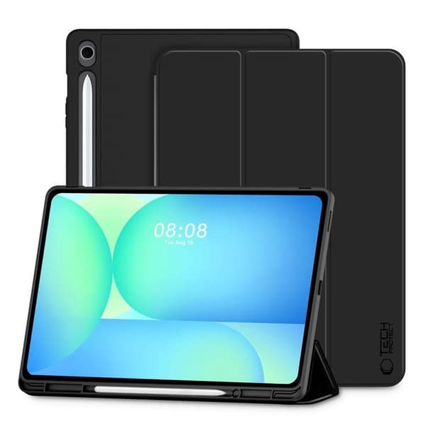 Tech-Protect Galaxy Tab S10 FE Plus -kotelo - Musta