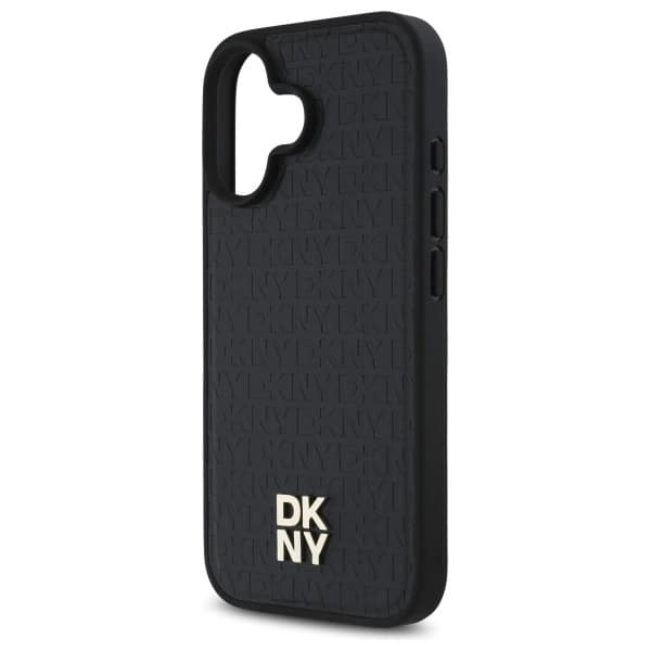 DKNY Mobilskal till iPhone 16 MagSafe Repeat Pattern Stack Logo - Svart