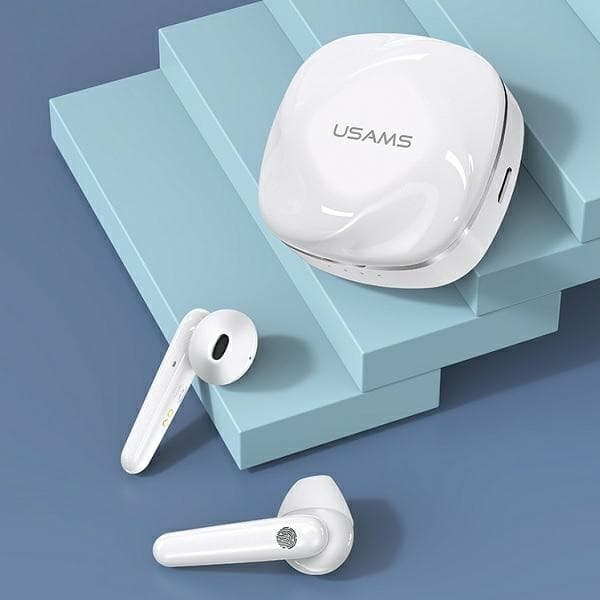 USAMS SD-serie Bluetooth-øretelefoner 5.0 TWS - Hvid