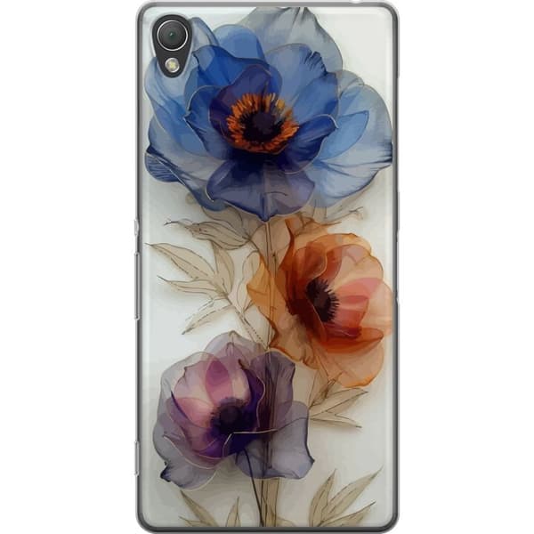 Mobiletui til Sony Xperia Z3 med Silke Blomster