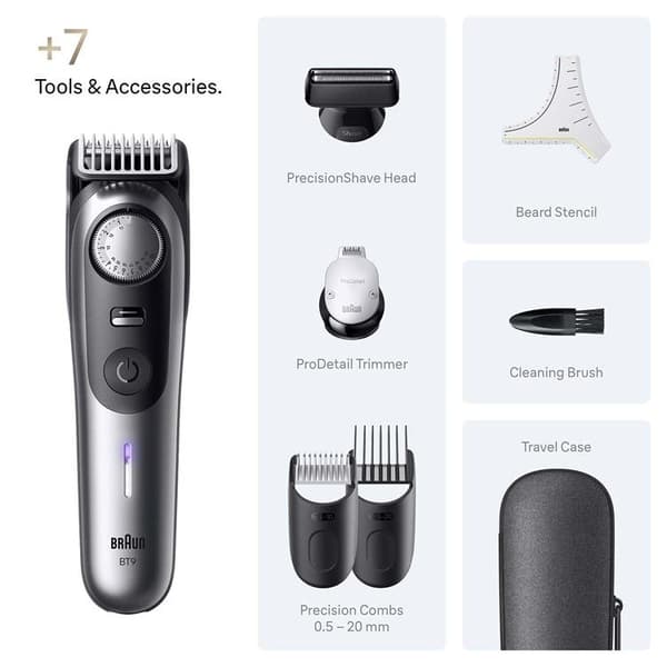 Braun Skäggtrimmer BT 9520 - Satin Chrome