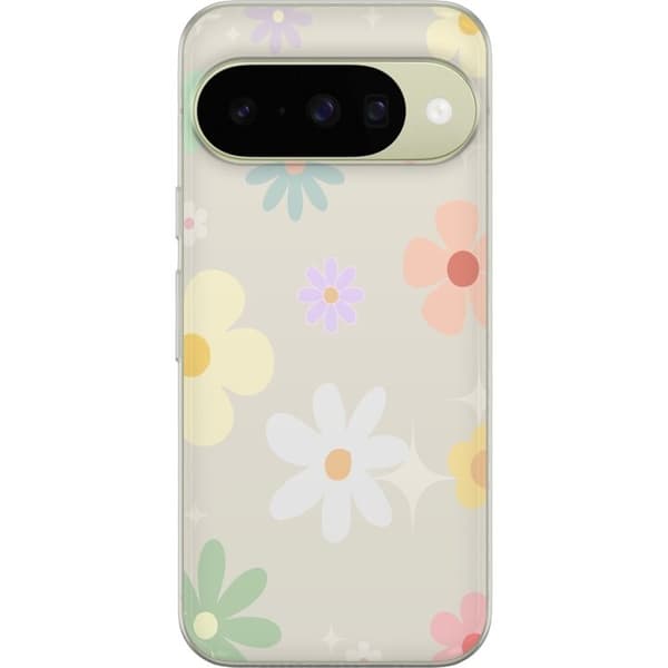 Mobilskal till Google Pixel 10 med fejdande blommor