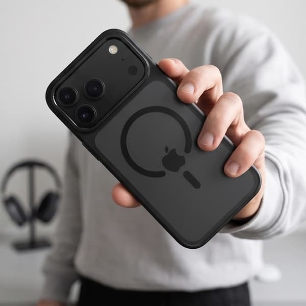 Tech-Protect-suojakuori iPhone 18 Pro Magsafe Magstand - Mattamusta