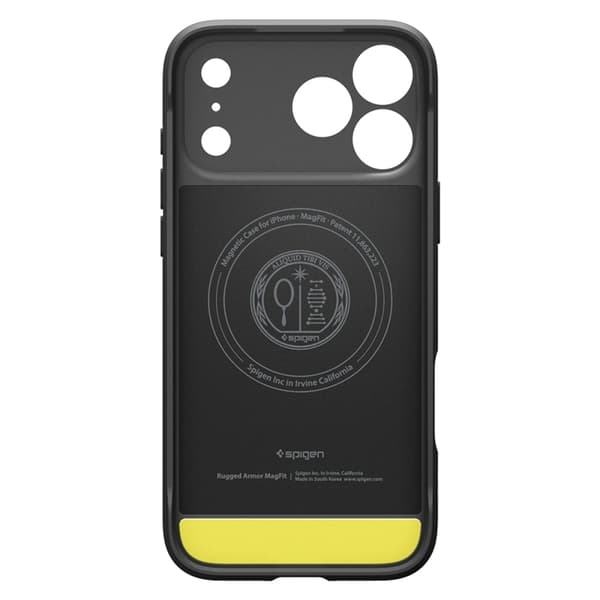 Spigen telefontaske til iPhone 17 Pro Max Magsafe Rugged Armor - Mat Sort