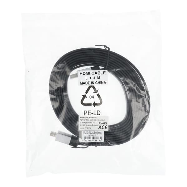 HDMI High Speed Kabel ver. 2.0. 3 meter