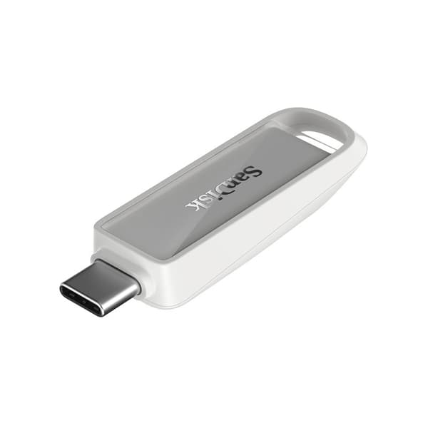 SANDISK USB-flashdrev Telefondrev USB-C 64GB Arktisk Hvid