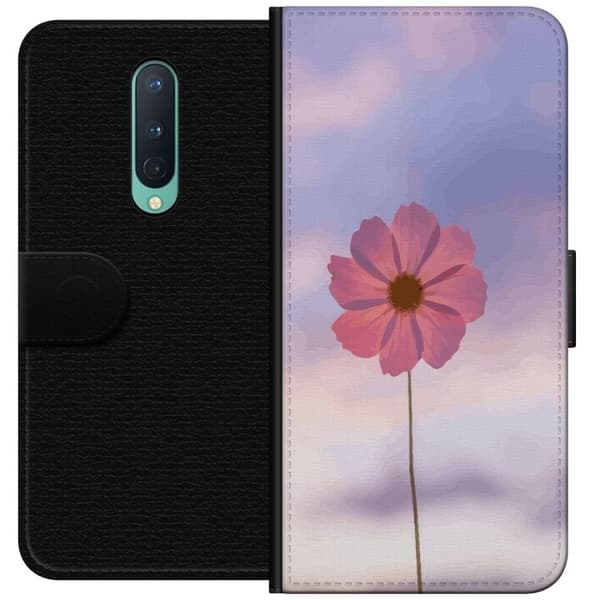 OnePlus 8 Pung Taske med Lyserød Blomst