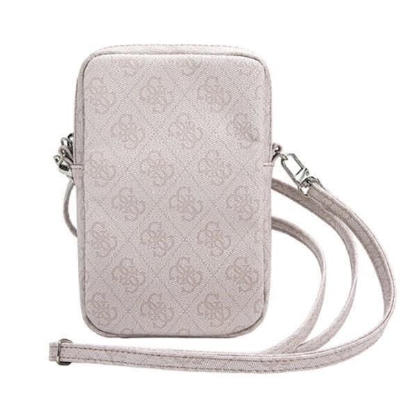 Guess Mobilväska Zip 4G Triangle - Rosa