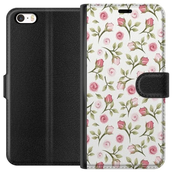 Pung Taske til Apple iPhone 5s med Blomster