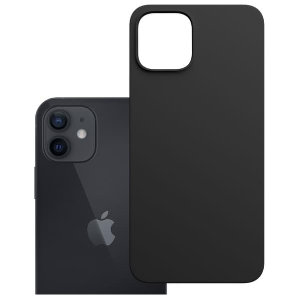 3MK iPhone 12 MagSafe Hardy Silikonikuori - Musta