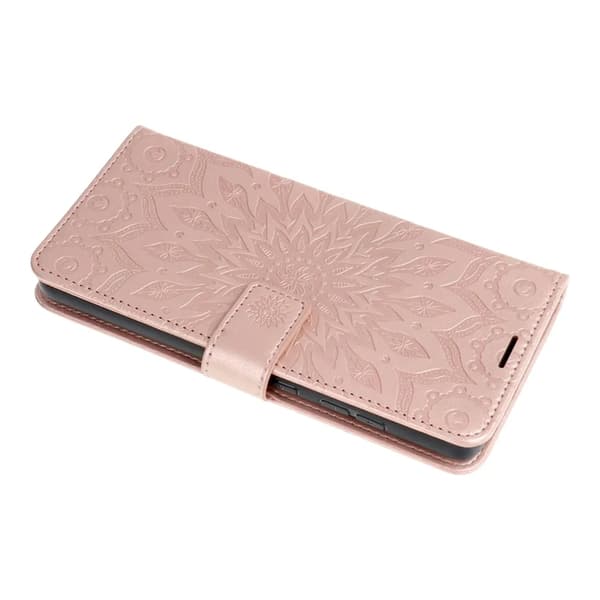 Xiaomi Redmi Note 14 Pung Etui Mezzo - Mandala Lyserød/Guld