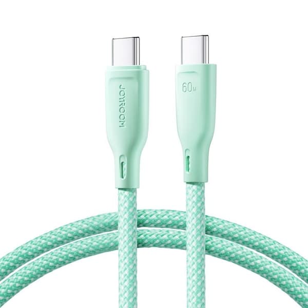 Joyroom USB-C til USB-C Kabel 60W 1m Multi-farve - Grøn